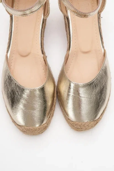 Forever & Always Shoes Aldea Leather Platform Espadrille