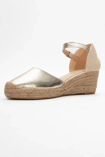 Forever & Always Shoes Aldea Leather Platform Espadrille