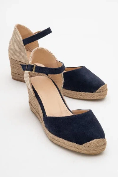 Forever & Always Shoes Aldea Leather Platform Espadrille
