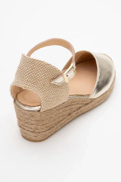 Forever & Always Shoes Aldea Leather Platform Espadrille