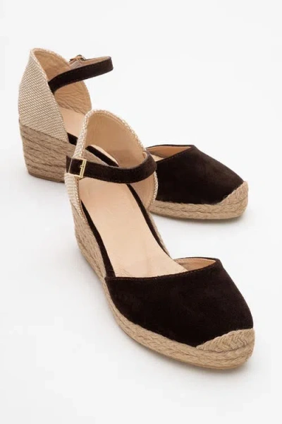 Forever & Always Shoes Aldea Leather Platform Espadrille