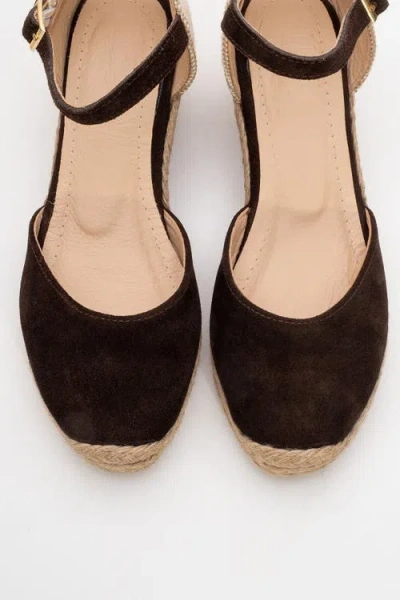 Forever & Always Shoes Aldea Leather Platform Espadrille