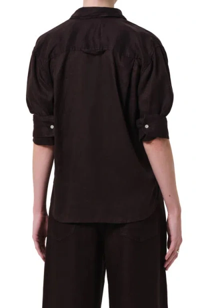 Citizen Of Humanity Kayla Shrunken Shirt In Chocolate