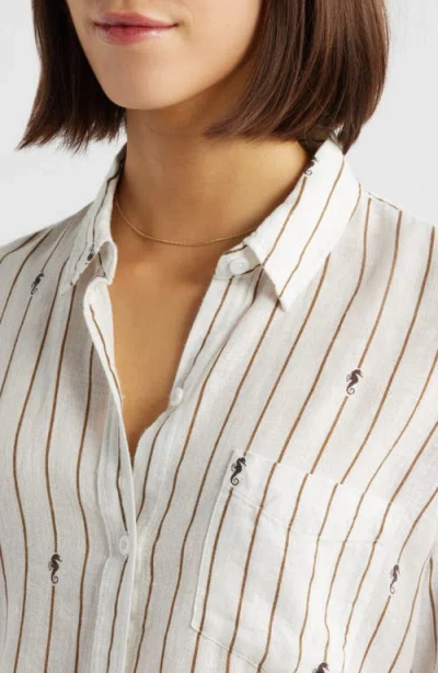 Rails Charli Linen Blend Button-up Shirt