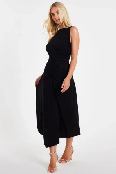 Quiz Ity Ruched Detail Midi Dress