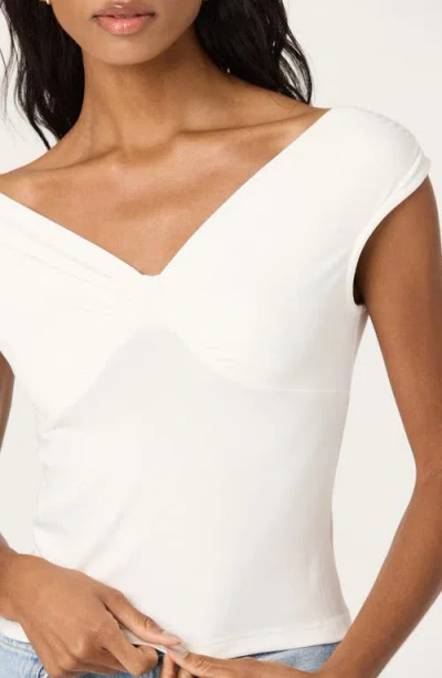 Astr The Label Ruched Off The Shoulder Top