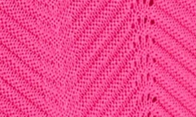 English Factory Scallop Knit Midi Skirt In Pink