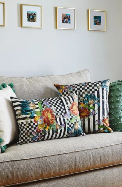 Mackenzie-childs Mackenzie Childs Courtly Flower Market Lumbar Pillow
