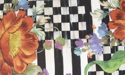 Mackenzie-childs Mackenzie Childs Courtly Flower Market Lumbar Pillow