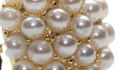 Argento Vivo Faux Pearl Burst Stud Earrings