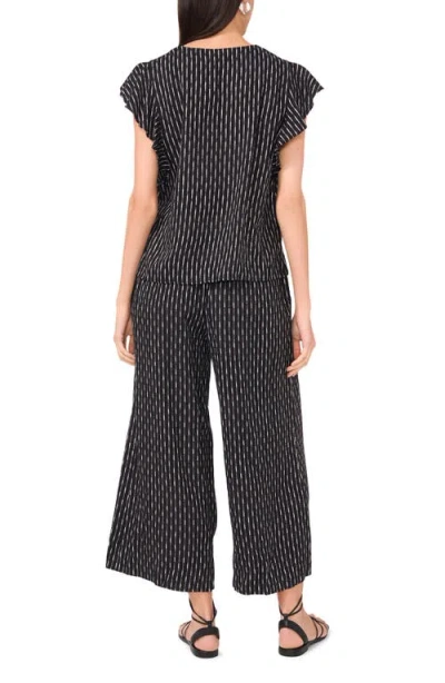 Vince Camuto Print Ruffle Sleeve Top