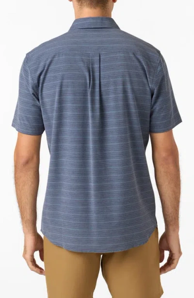 O'neill Trvlr Upf Traverse Stripe Short Sleeve Performance Button-up Shirt