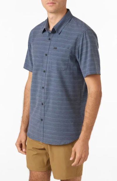 O'neill Trvlr Upf Traverse Stripe Short Sleeve Performance Button-up Shirt