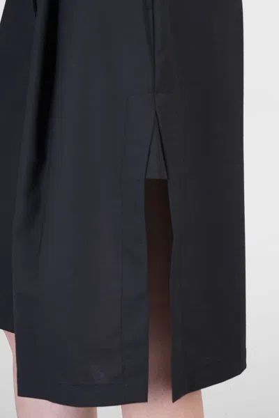 The Latest Wide Black Brenda Bermuda Shorts