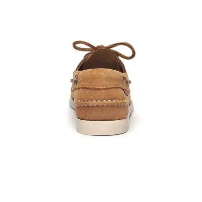 Sebago Docksides Portland Flesh Out Camel Suede In Brown