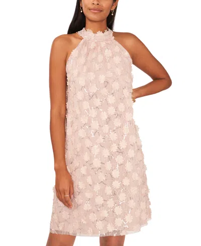 Msk Women's Sequin Sleeveless A-line Short Dress