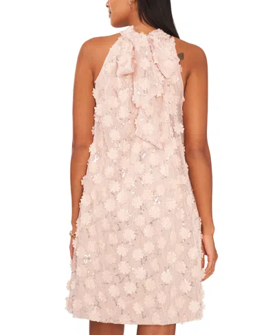 Msk Women's Sequin Sleeveless A-line Short Dress
