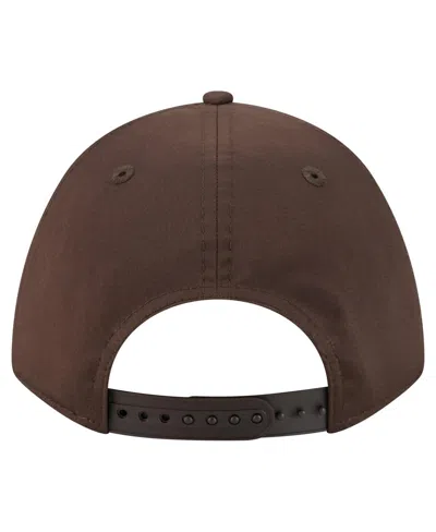 New Era Men's White/brown Cleveland Browns Adventure Gradient 9forty M-crown A-frame Adjustable Hat