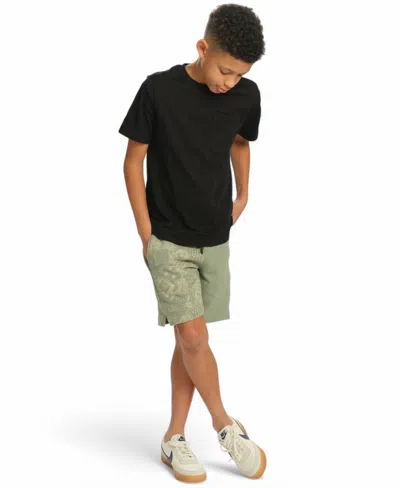 Sovereign Code Little And Big Boys Fleece Print Blocked Shorts