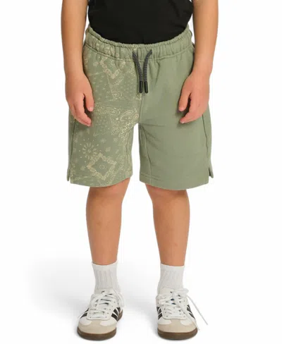 Sovereign Code Little And Big Boys Fleece Print Blocked Shorts