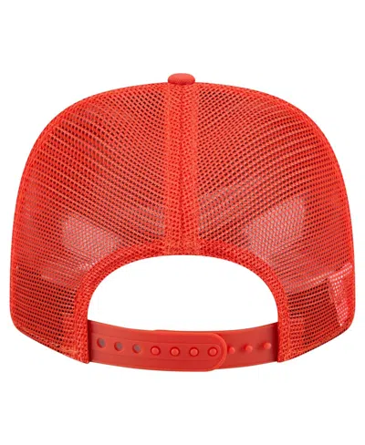 New Era Men's Orange Clemson Tigers Primary 9seventy Trucker Stretch Snap Hat