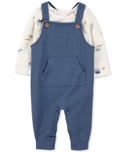Carter's Baby Boys 2-pc. Long-sleeve T-shirt & Thermal Overalls Set