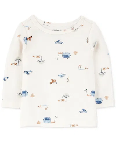Carter's Baby Boys 2-pc. Long-sleeve T-shirt & Thermal Overalls Set