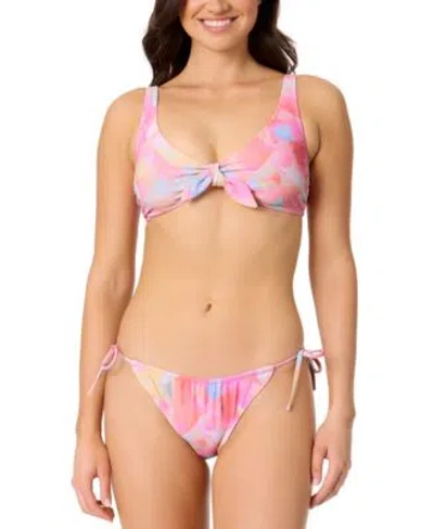 Salt + Cove Salt Cove Juniors Sunset Palms Bikini Bottoms Macys Salt Tie Front Bikini Top Exclusively At Macys
