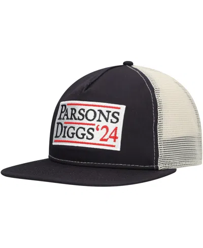 New Era Men's Navy/natural Dallas Cowboys Election Trucker Golfer Snapback Hat