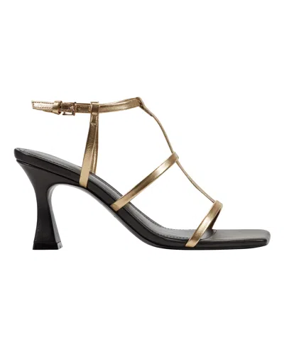 Marc Fisher Ltd Dennie Ankle Strap Sandal In Gold