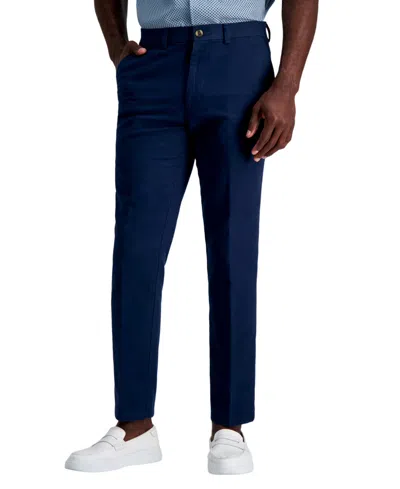 Kenneth Cole Reaction Men's Slim-fit Linen Pant In Blue