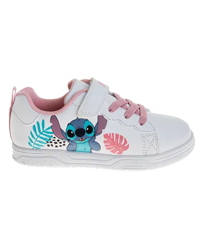 Disney Little Girls Stitch Ohana Hook And Loop Sneakers