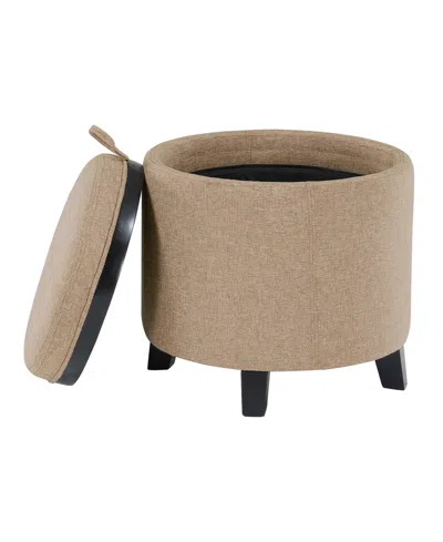 Convenience Concepts 19" Designs4comfort Oscar Storage Ottoman With Reversible Tray