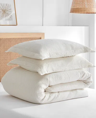Levtex Reede Muslin Textured 3-pc. Comforter Set, Full/queen