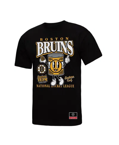 Mitchell & Ness Black Boston Bruins Local Food T-shirt In Black
