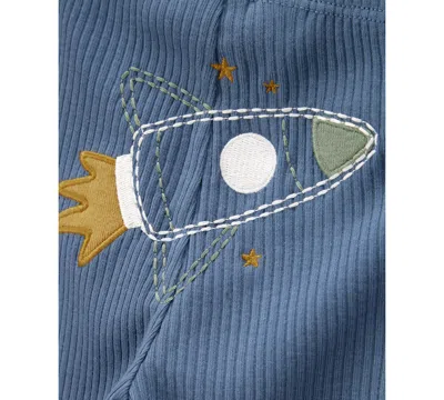 Carter's Baby Boys Rocket Ship Little Character Bodysuits & Pants, 3 Piece Set