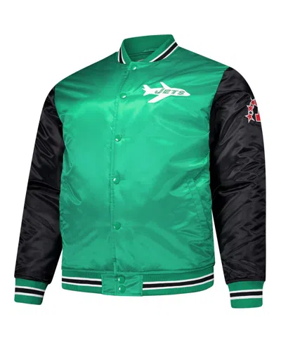 Mitchell & Ness Men's Kelly Green New York Jets Team Satin Jacket