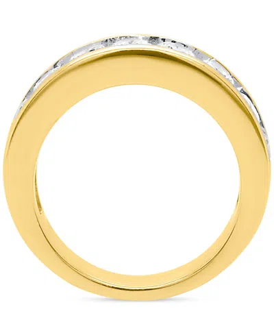 Forever Grown Diamonds Lab Grown Diamond Channel Set Band (2 Ct. T.w.) In Sterling Silver Or 14k Gold-plated Sterling Silve