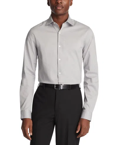 Kenneth Cole Reaction Mens Textured Cotton Stretch Button-down Shirt