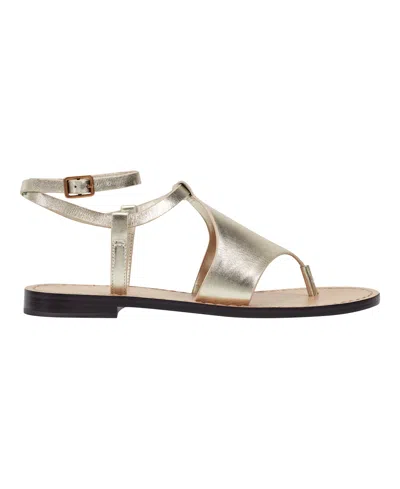 Marc Fisher Ltd Women's Lille Ankle Strap Flat Thong Sandals