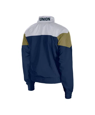5th & Ocean Women'sâ Navy Philadelphia Union Leisure Cropped Full-zip Windbreaker Jacket
