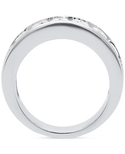 Forever Grown Diamonds Lab Grown Diamond Channel Set Band (2 Ct. T.w.) In Sterling Silver Or 14k Gold-plated Sterling Silve