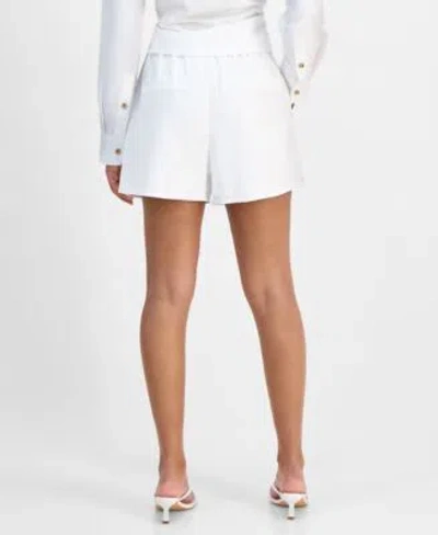 Bar Iii Womens Linen Tie Front Top Shorts Exclusively At Macys