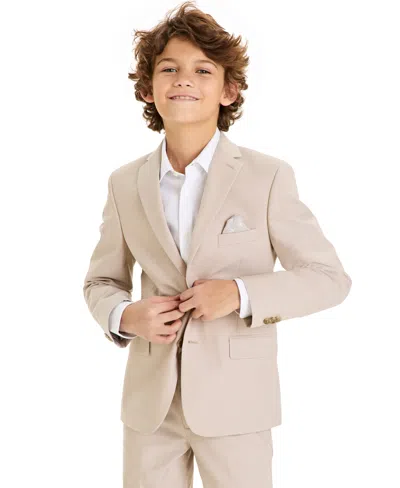 Michael Kors Big Boys Chambray Classic Fit Stretch Suit Jacket