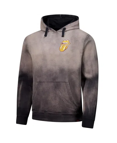 Sportiqe Men's And Women's Gray Rolling Stones X Los Angeles Lakers Collab Pullover Hoodie