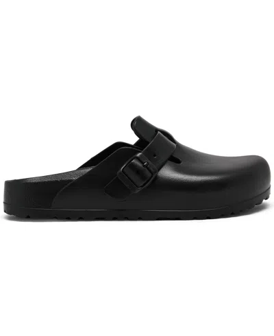 Birkenstock Sandals With Buckle Strap And Open Back In Black