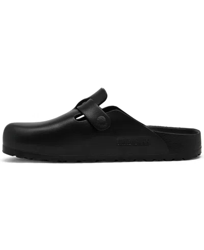 Birkenstock Sandals With Buckle Strap And Open Back In Black