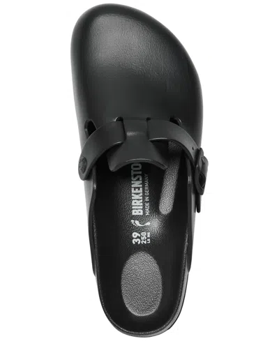 Birkenstock Sandals With Buckle Strap And Open Back In Black