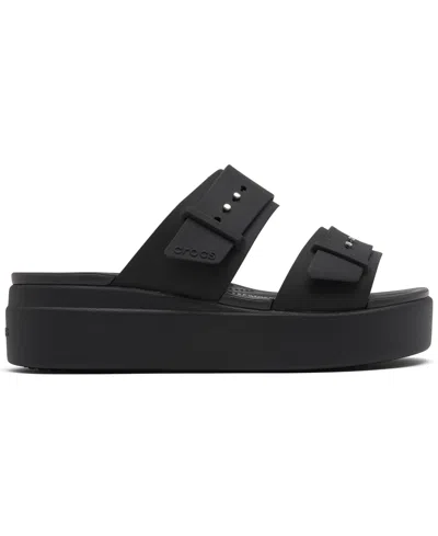 Crocs Women's Brooklyn Low Wedge Sandals From Finish Line