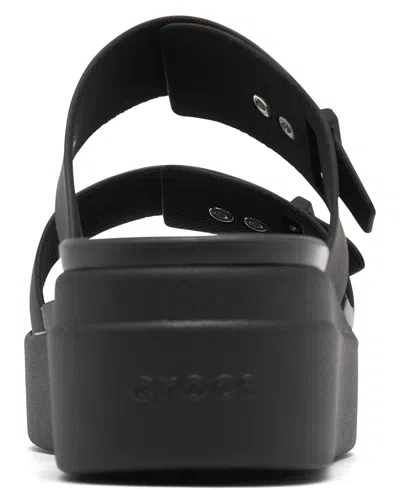 Crocs Women's Brooklyn Low Wedge Sandals From Finish Line